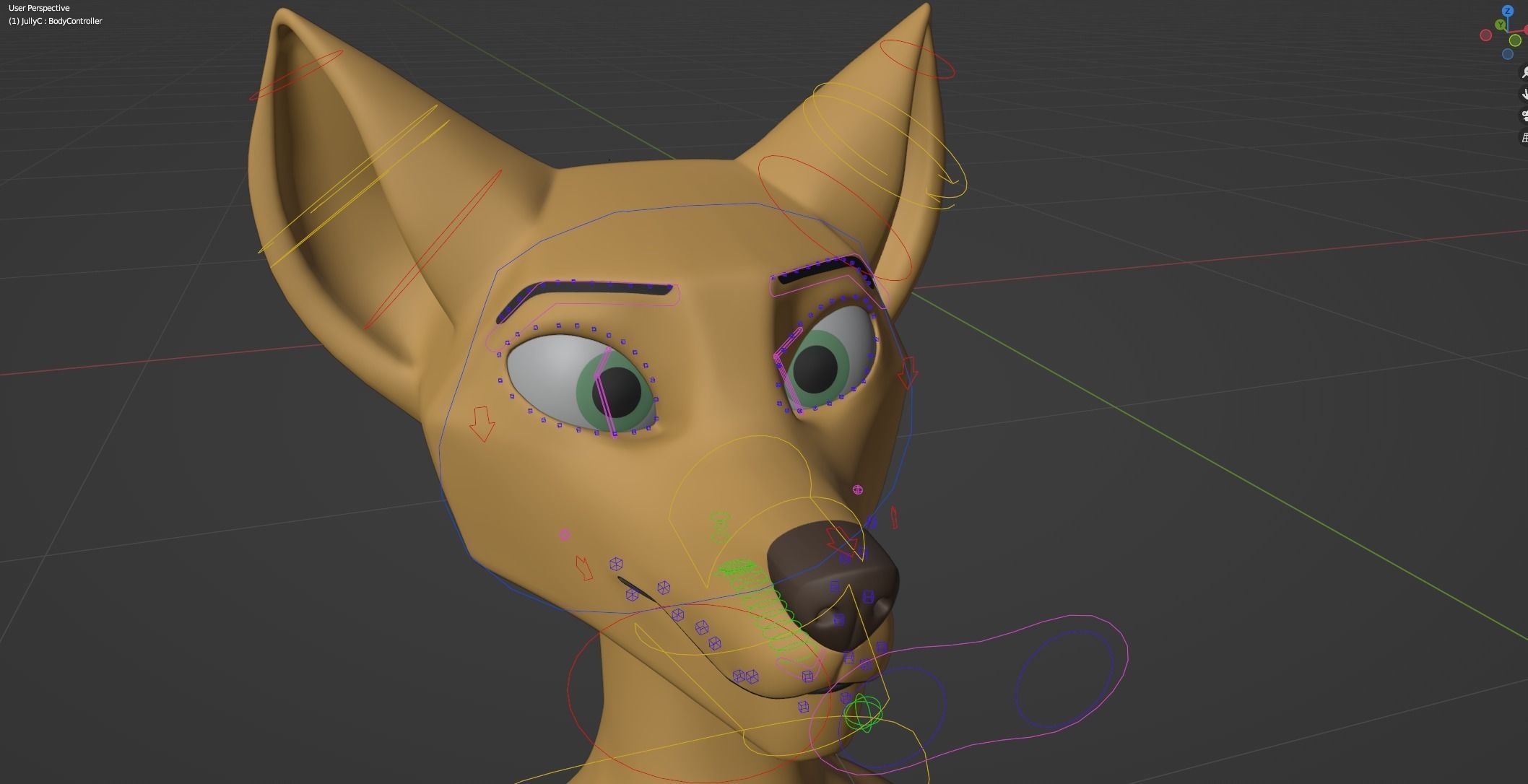 Jully Anthro Fox 3D model_43