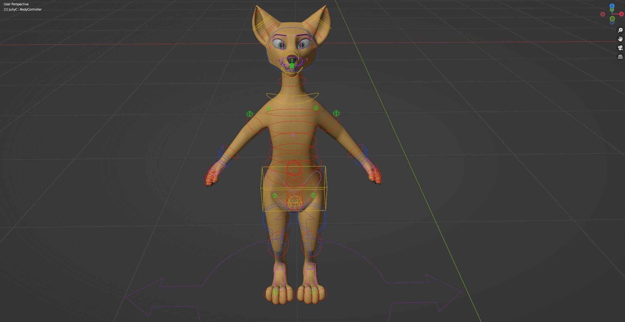 Jully Anthro Fox 3D model_37
