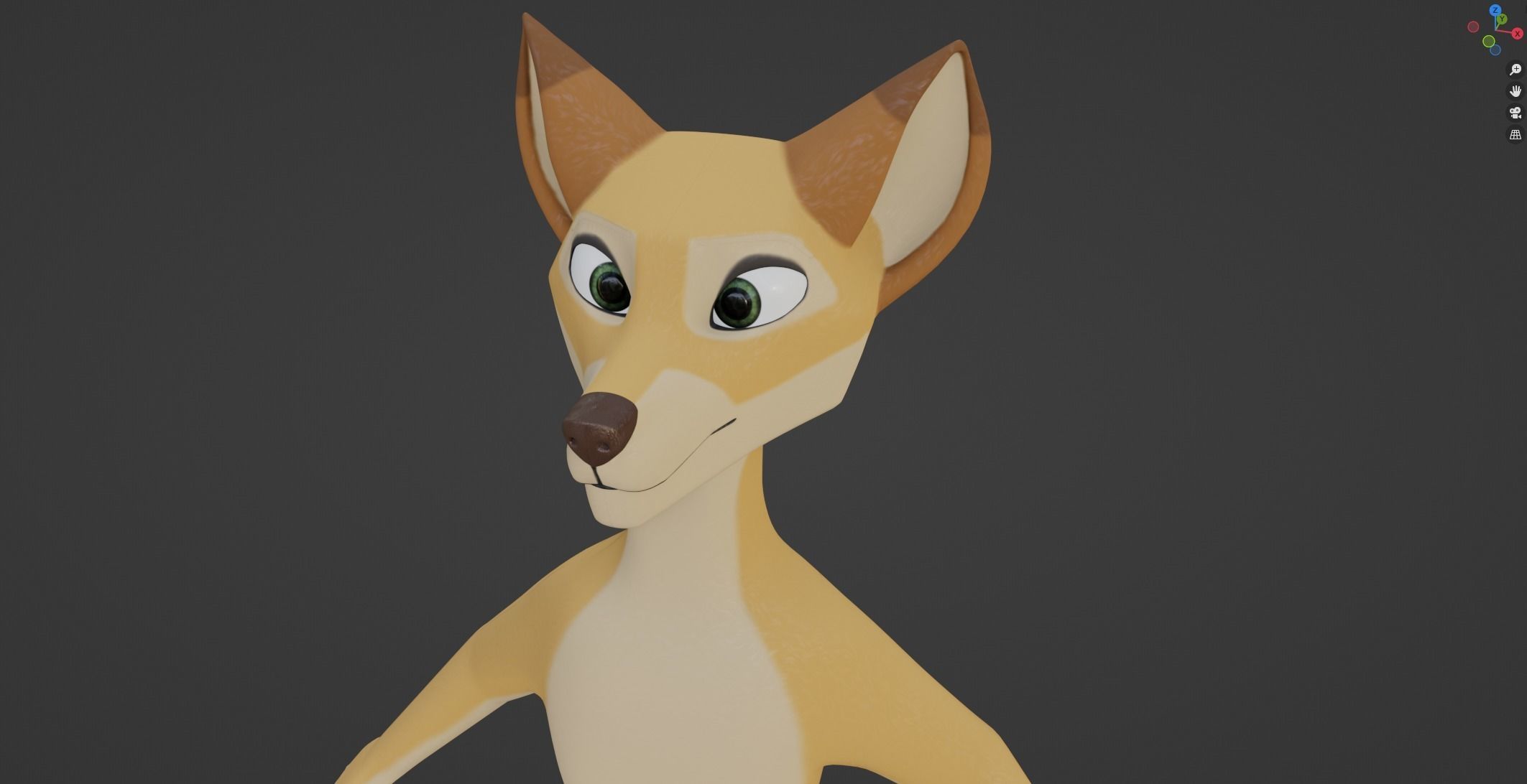 Jully Anthro Fox 3D model_45