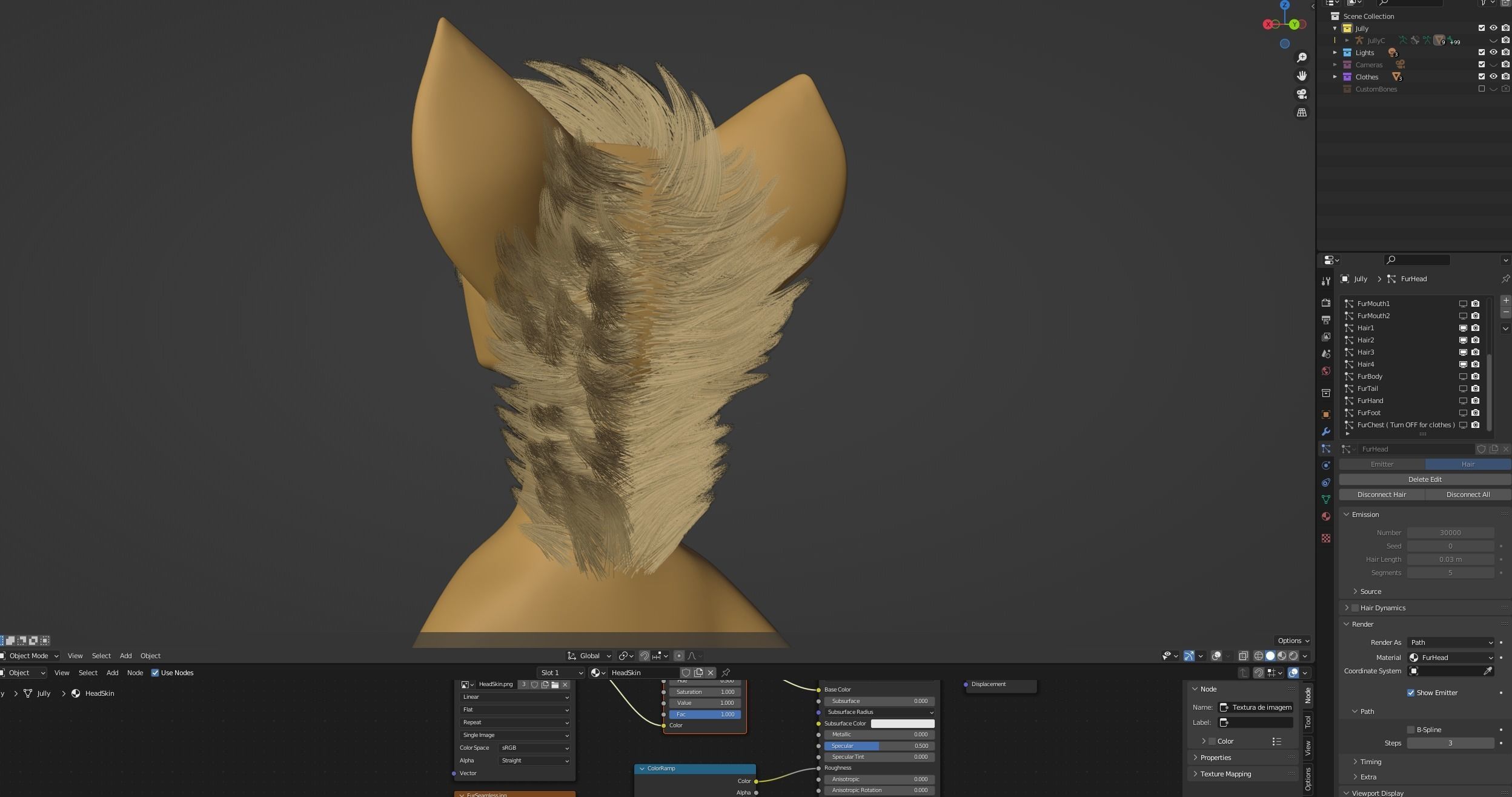 Jully Anthro Fox 3D model_92