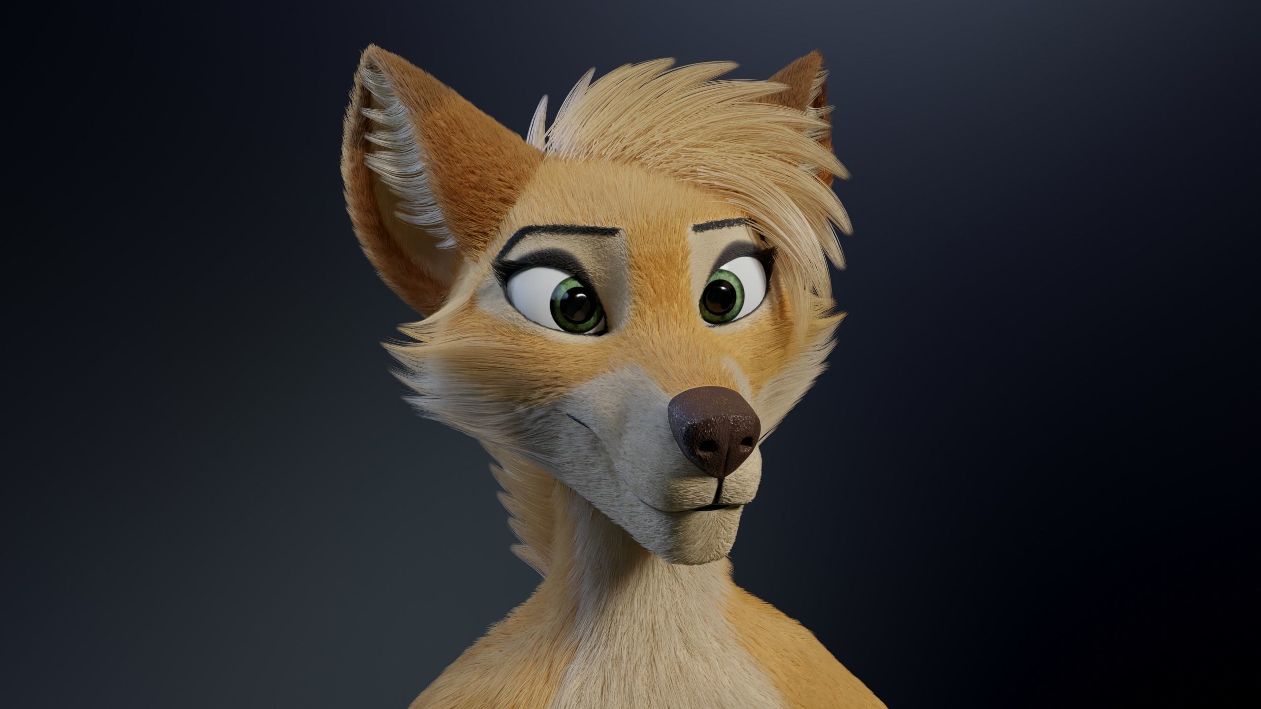 Jully Anthro Fox 3D model_29