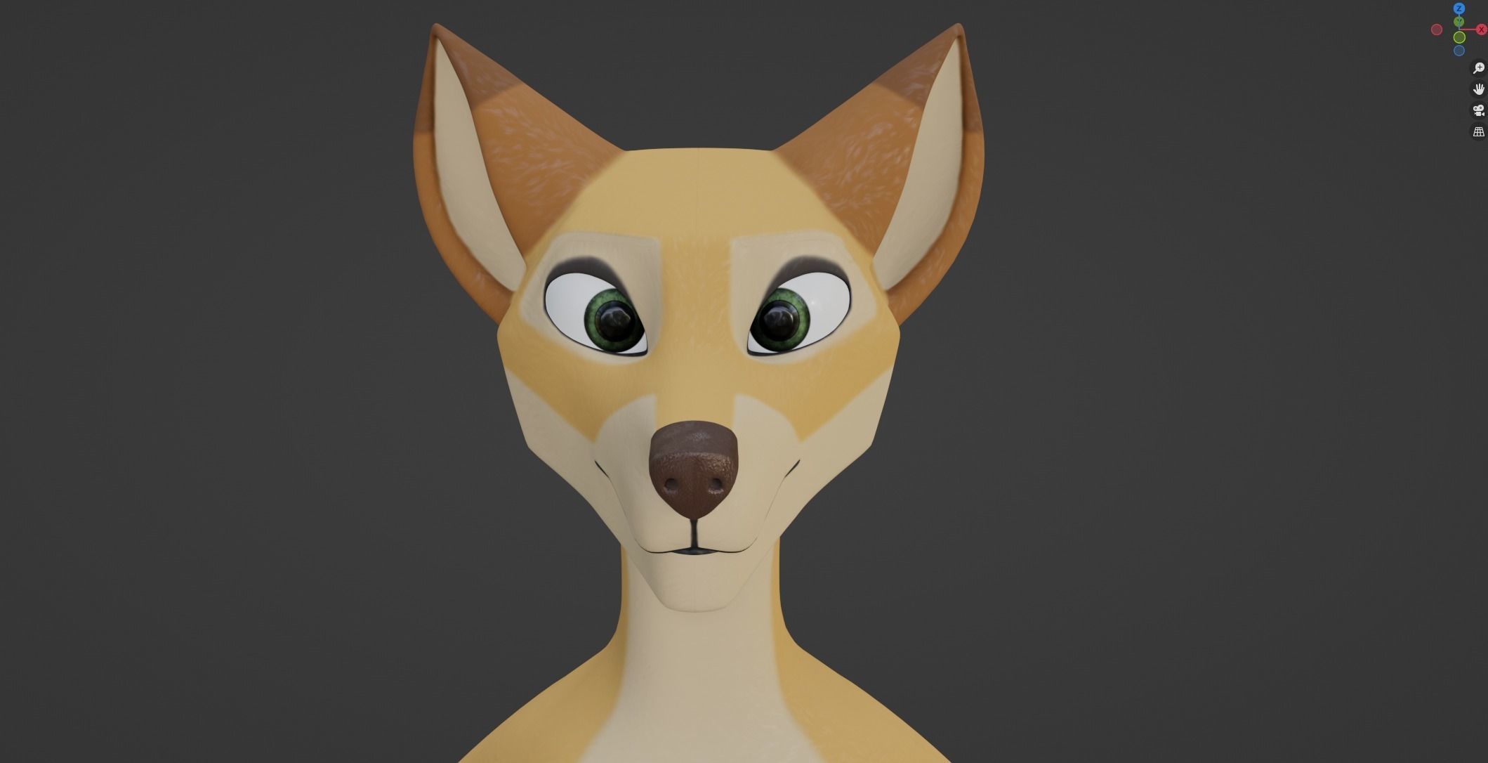 Jully Anthro Fox 3D model_44