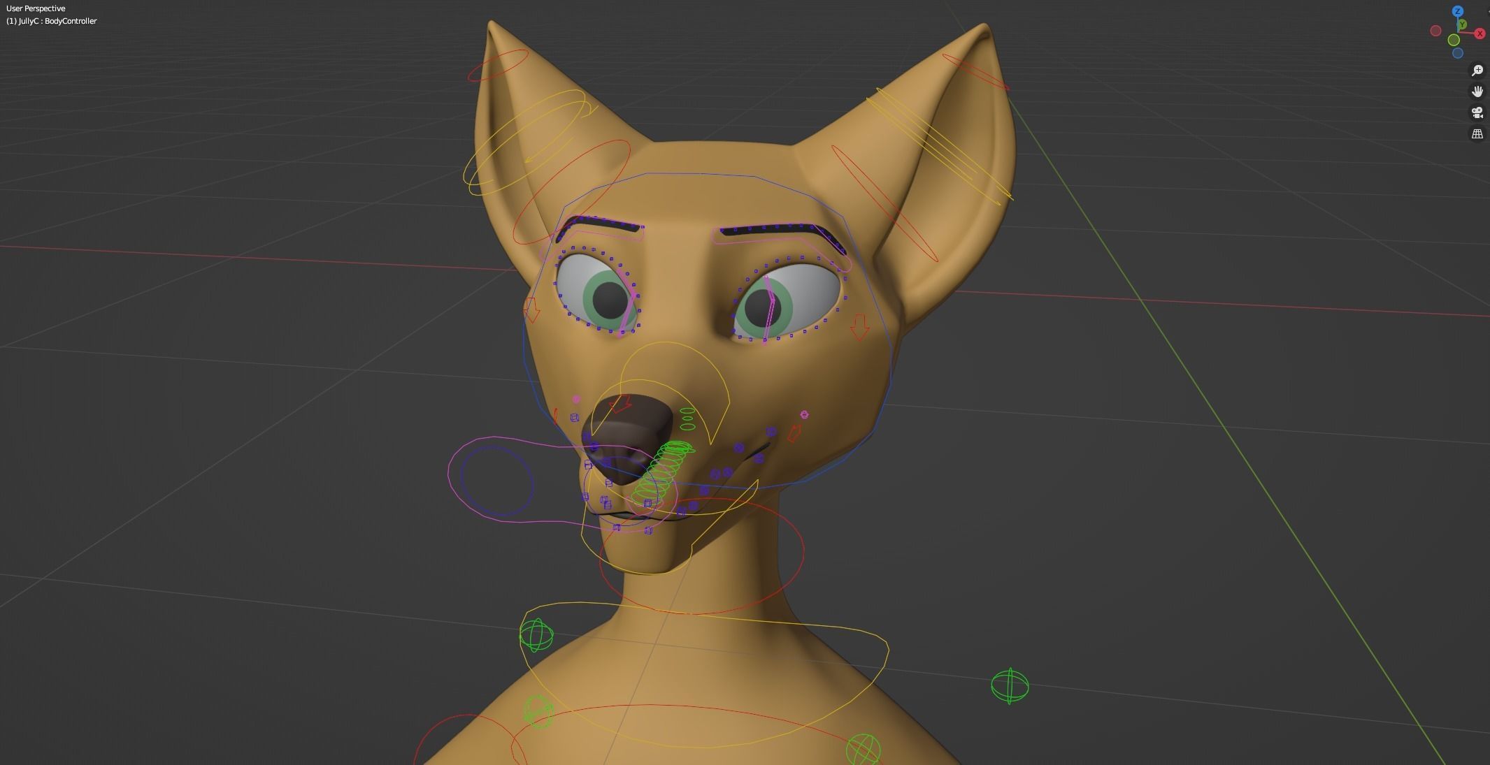 Jully Anthro Fox 3D model_42