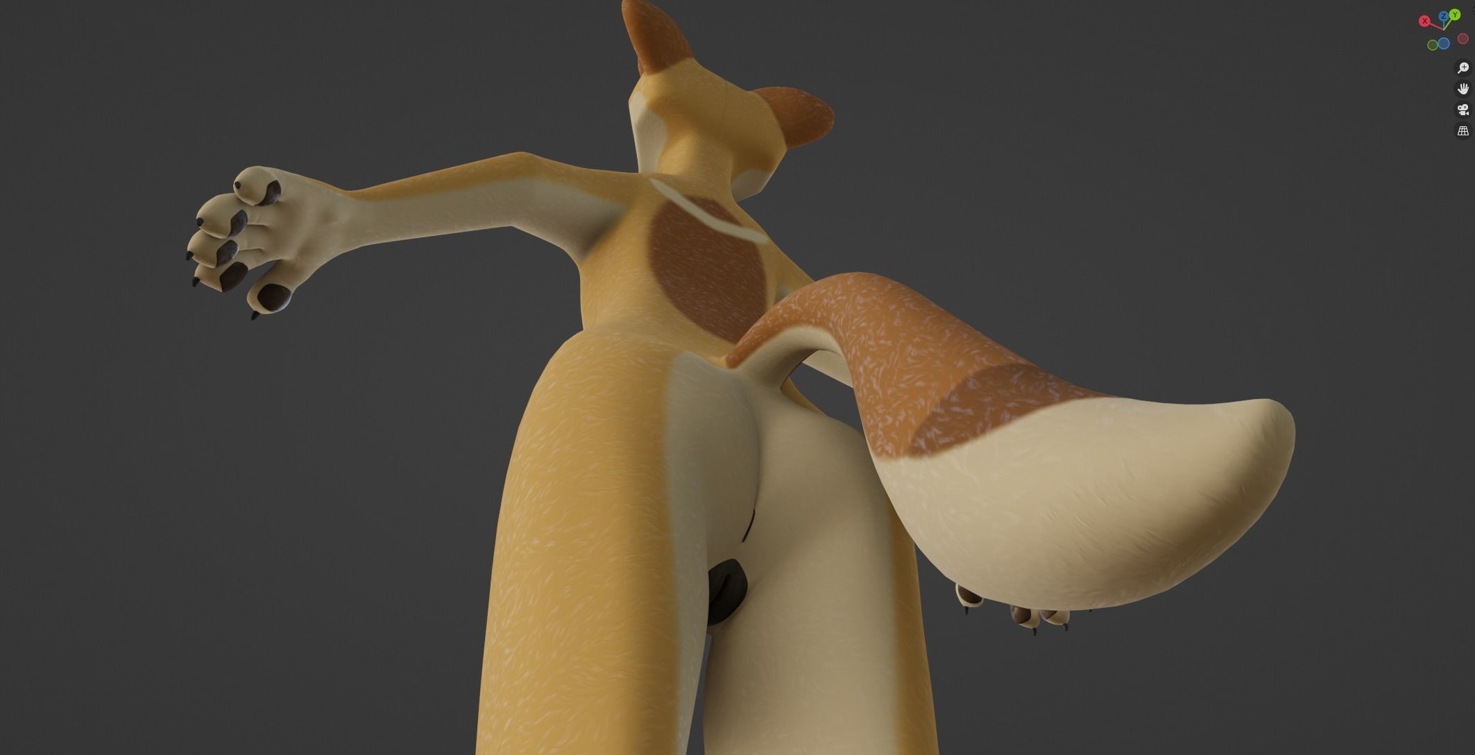 Jully Anthro Fox 3D model_46