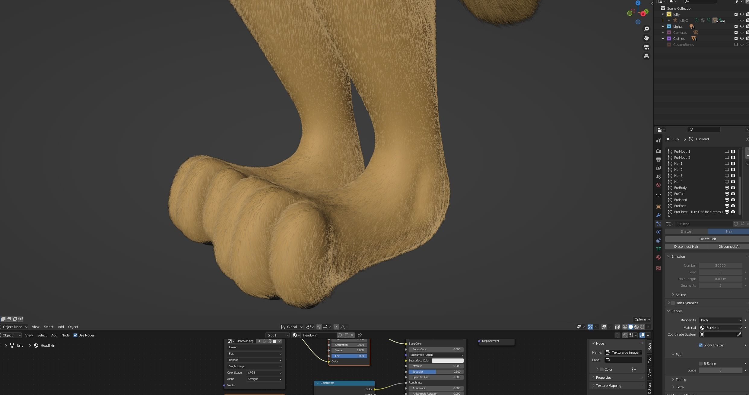 Jully Anthro Fox 3D model_88