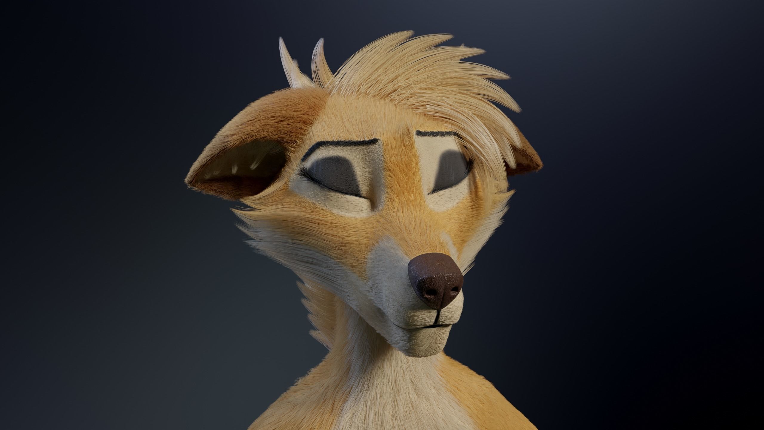 Jully Anthro Fox 3D model_32
