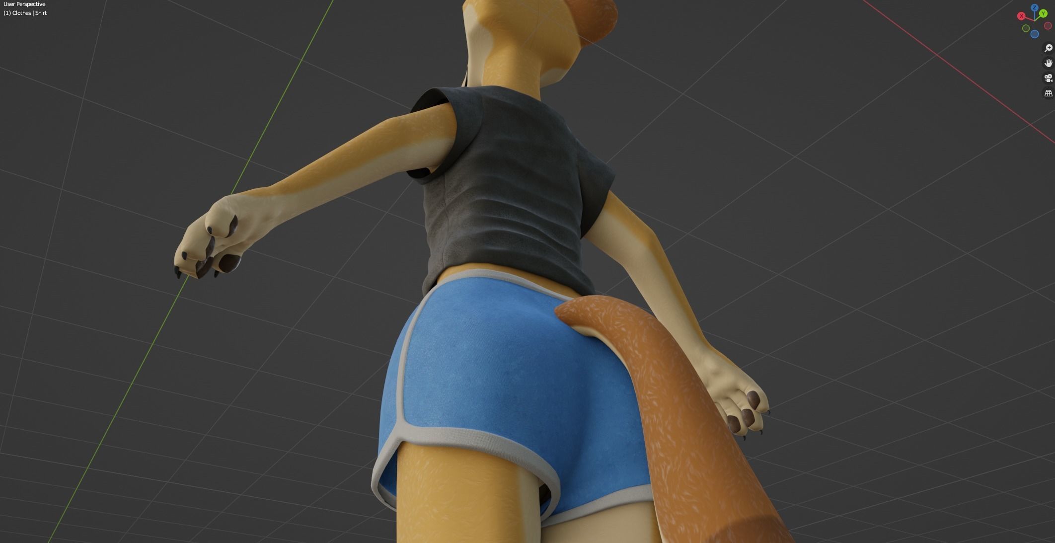 Jully Anthro Fox 3D model_74