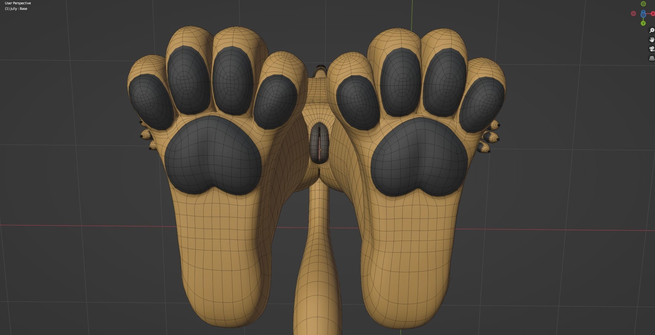 Jully Anthro Fox 3D model_61