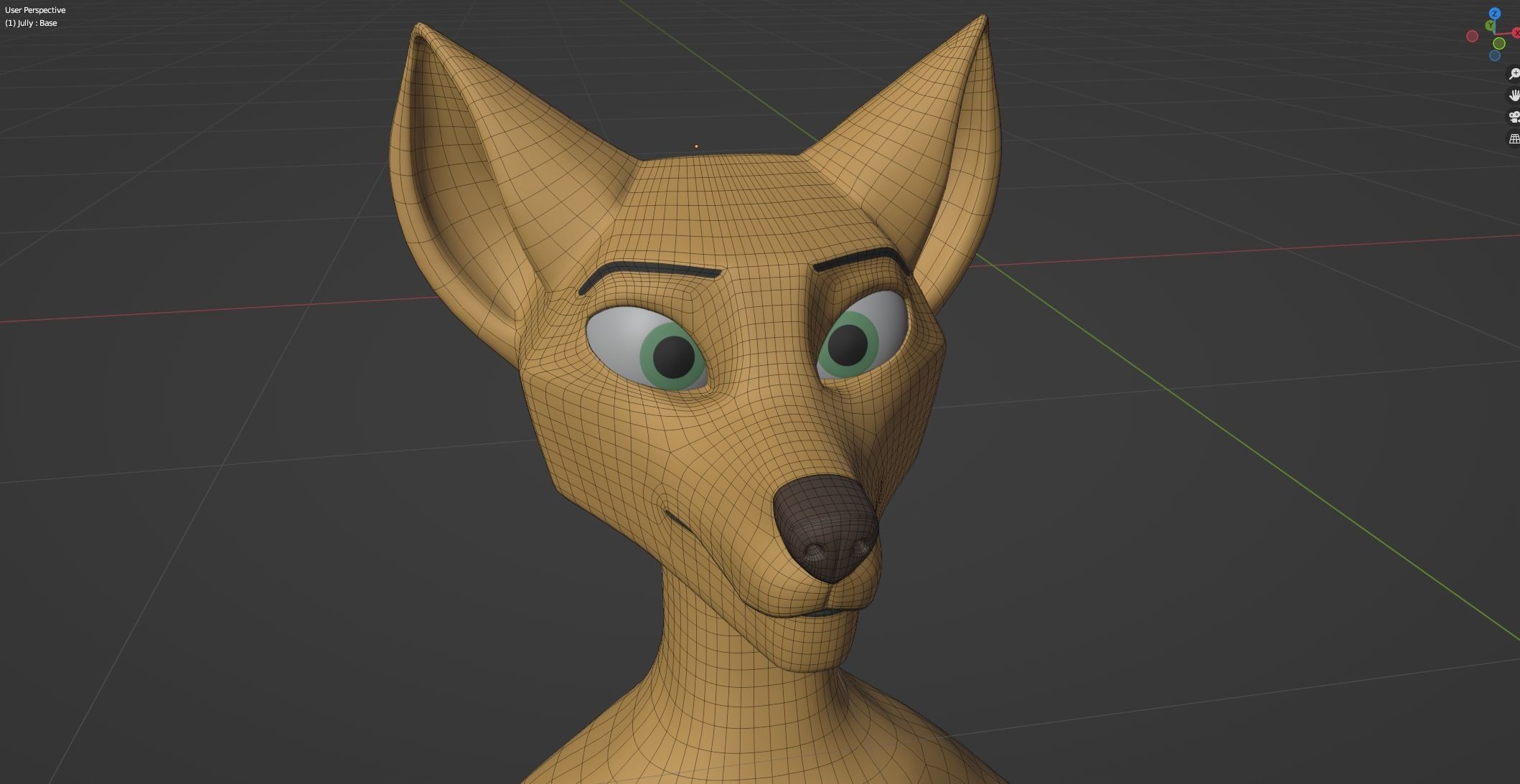 Jully Anthro Fox 3D model_53