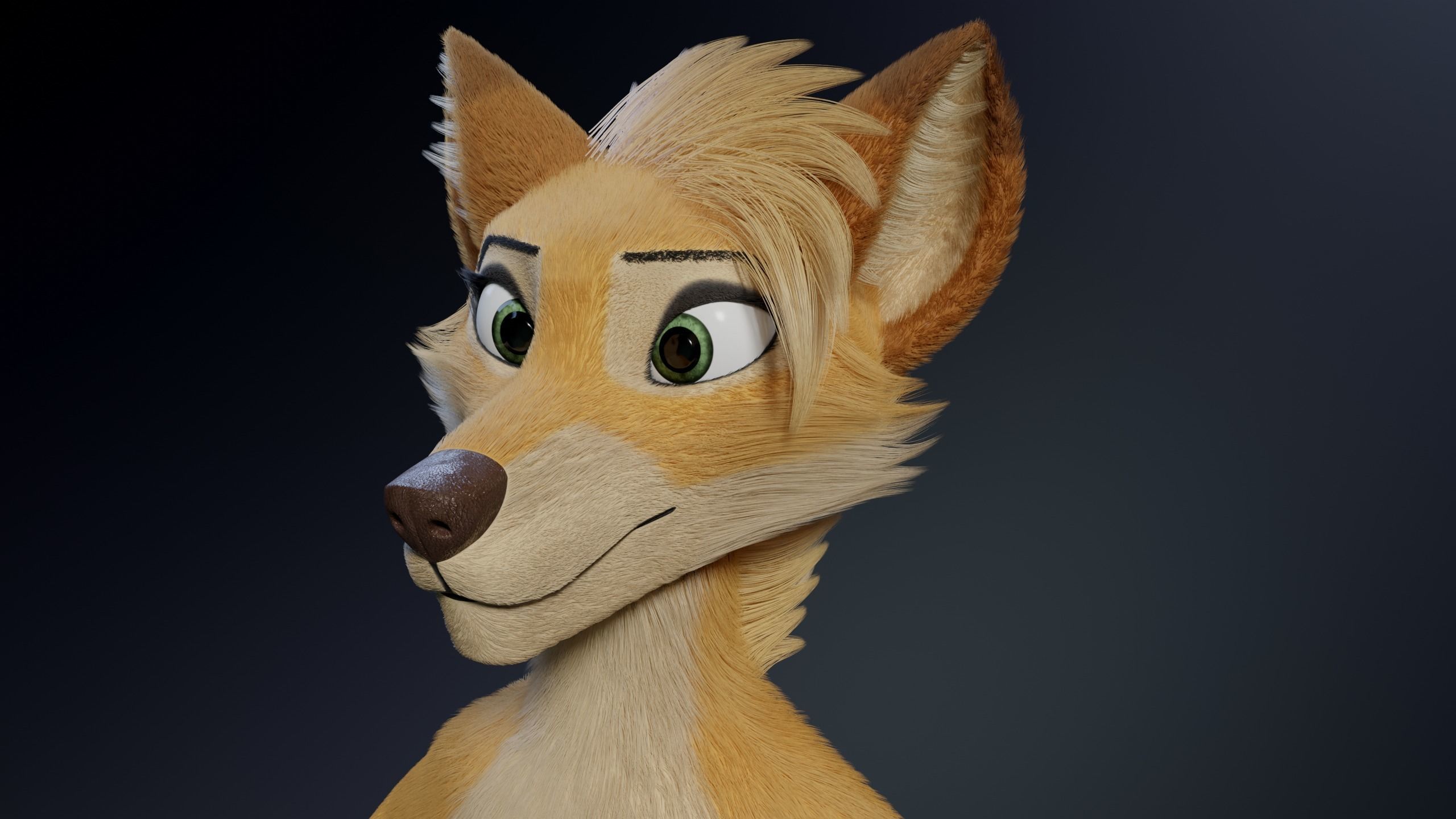 Jully Anthro Fox 3D model_4