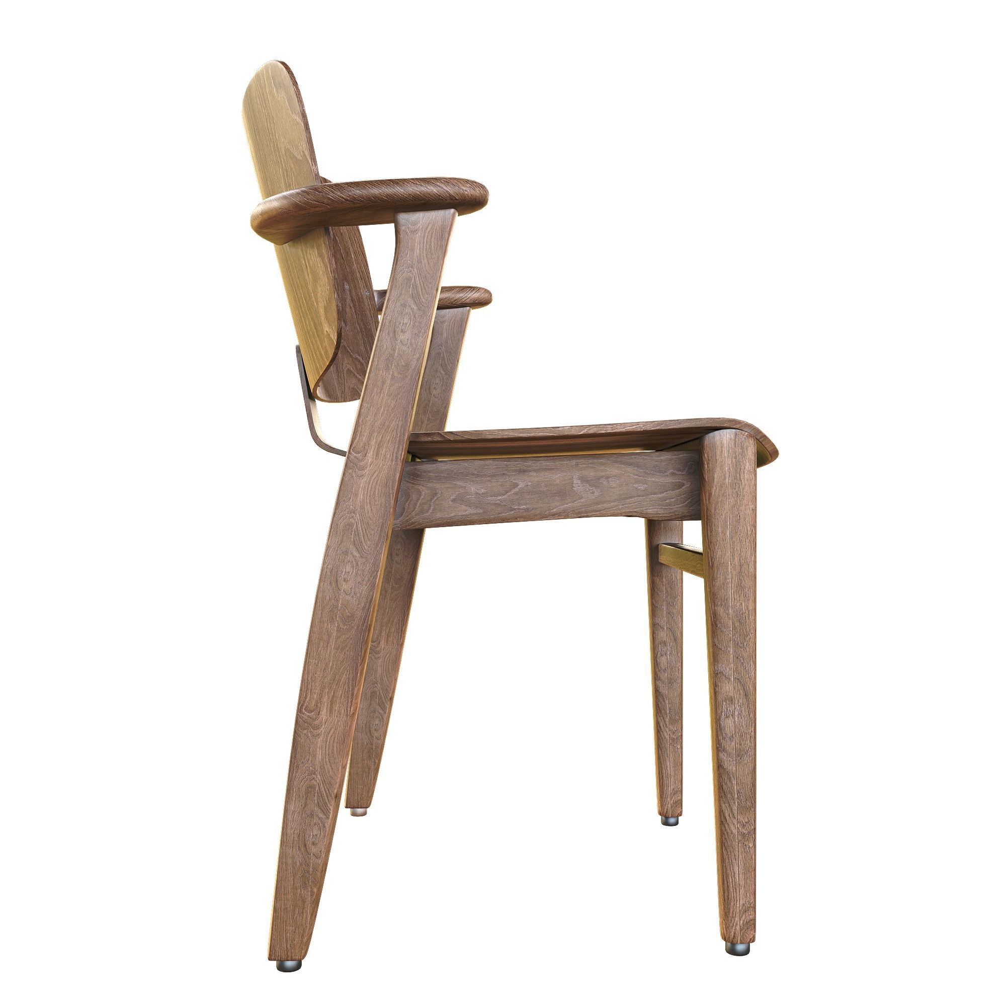 Chair danish dining Low-poly 3D model_3