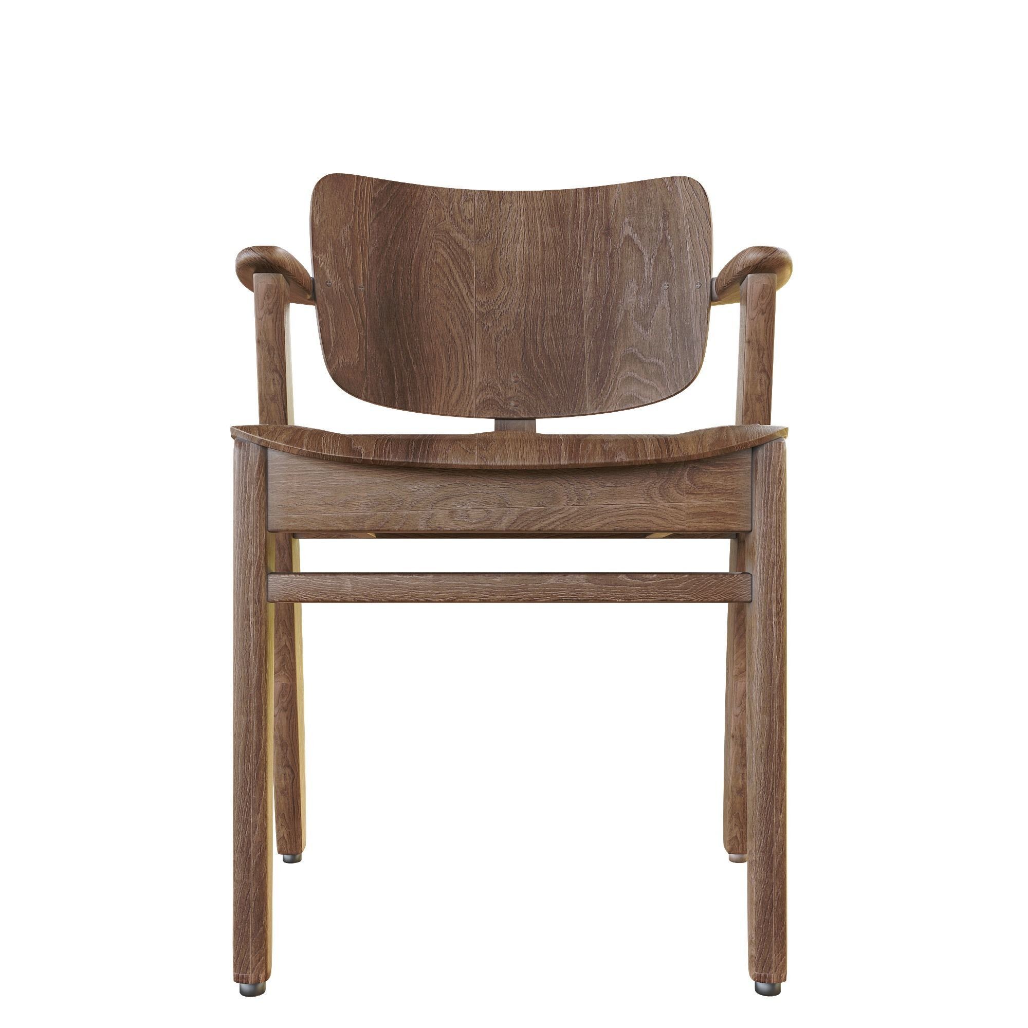 Chair danish dining Low-poly 3D model_2