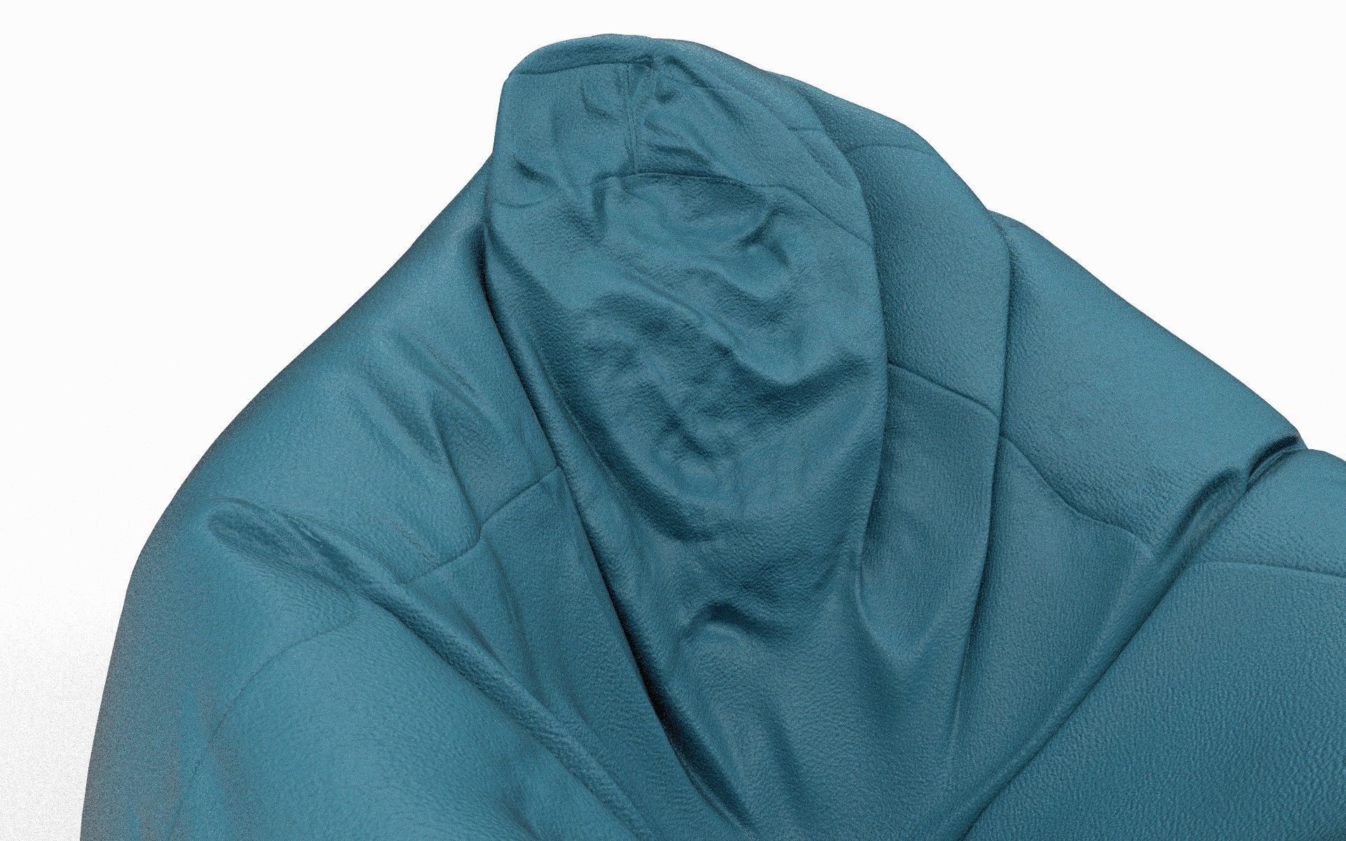 Bean Bag Low-poly 3D model_2