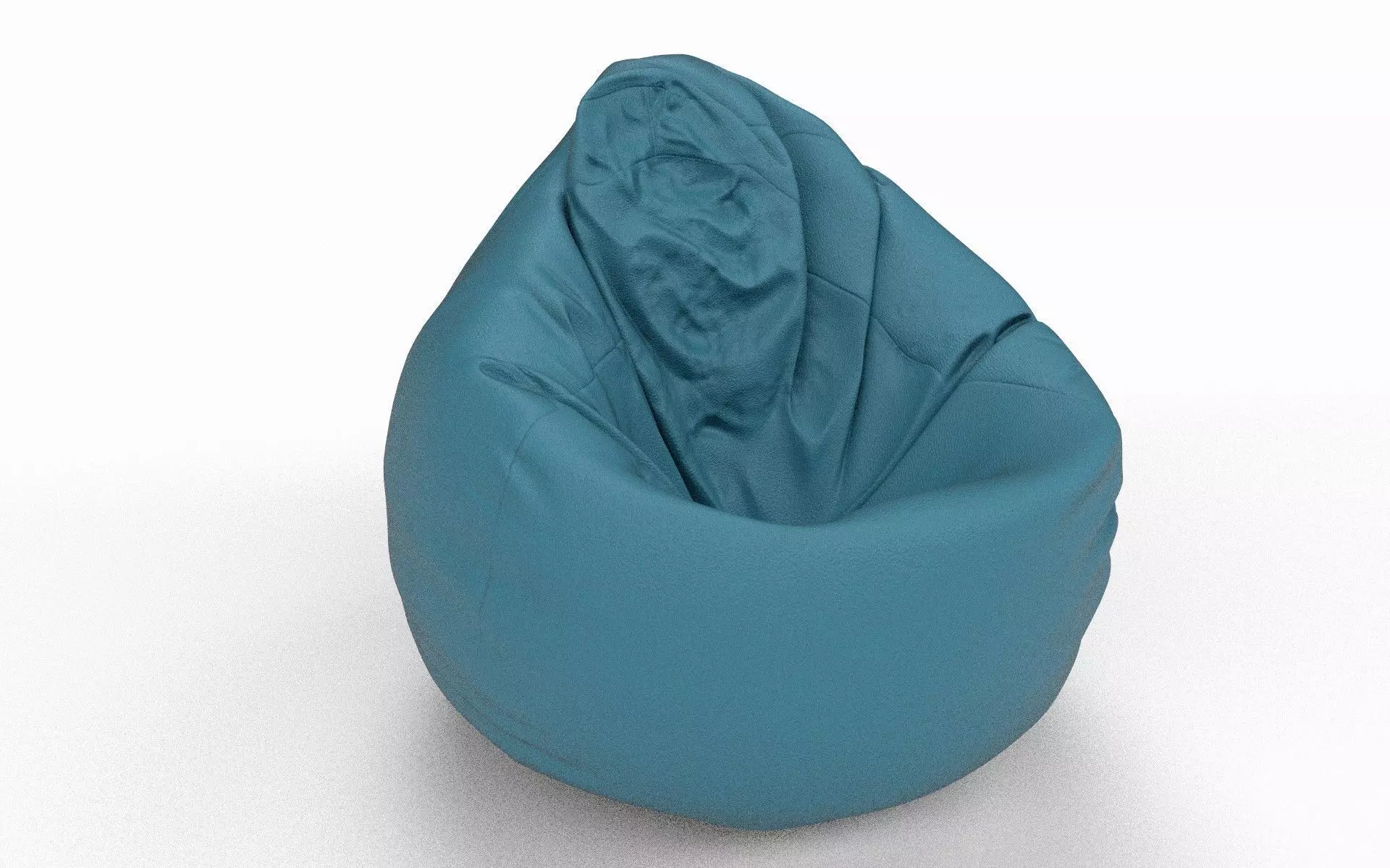 Bean Bag Low-poly 3D model_0