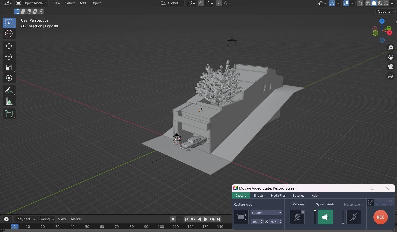 MIRAI home in anime japan 3D model_8