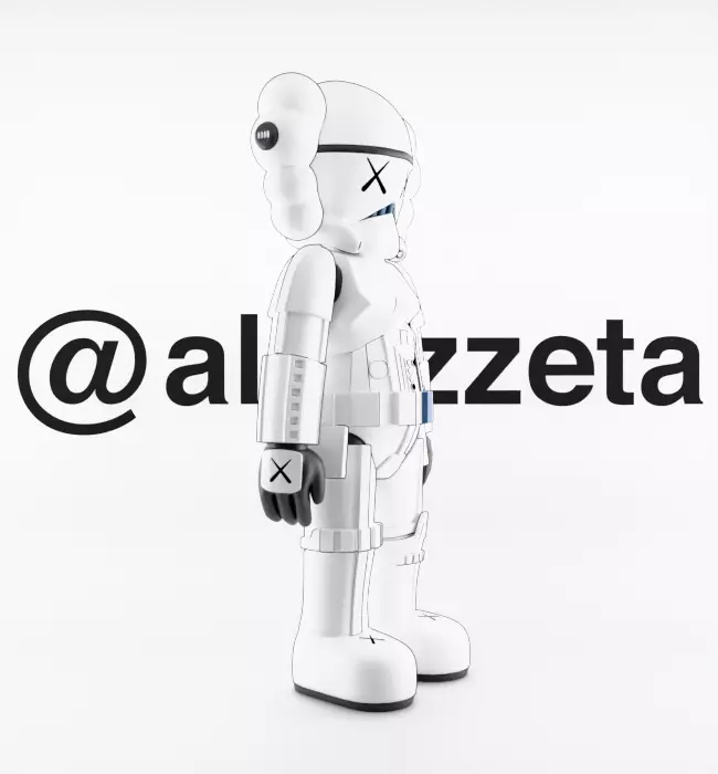 Kaws Mandalorian x Stormtrooper x Darth Vader for Print 3D print model_12