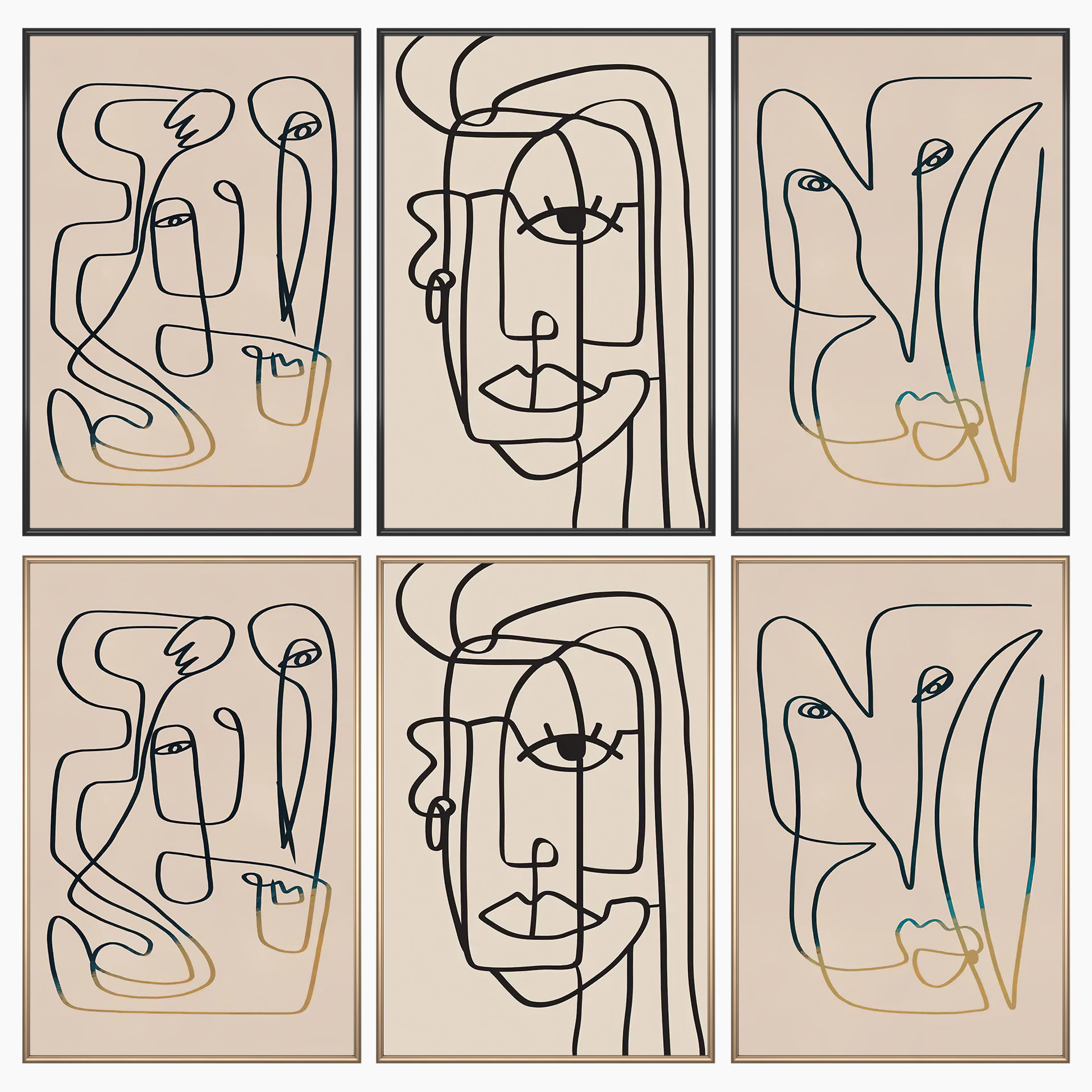 Wall Art Set 3668 3D model_1