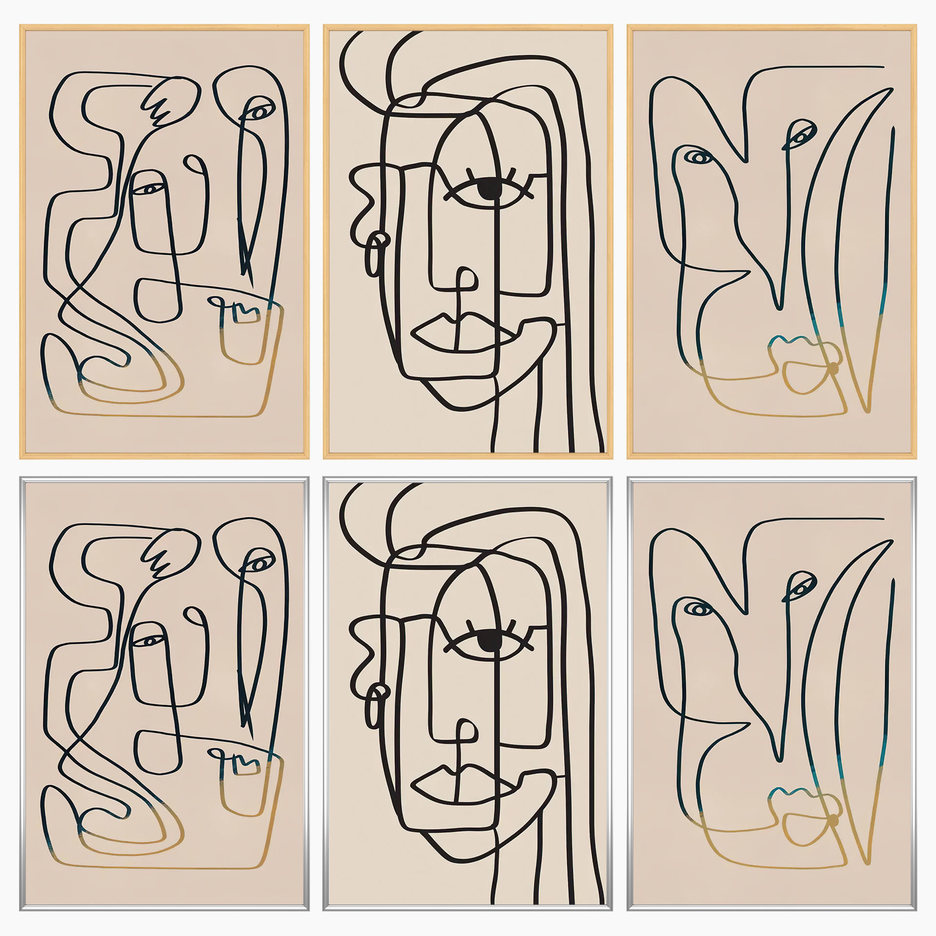 Wall Art Set 3668 3D model_2