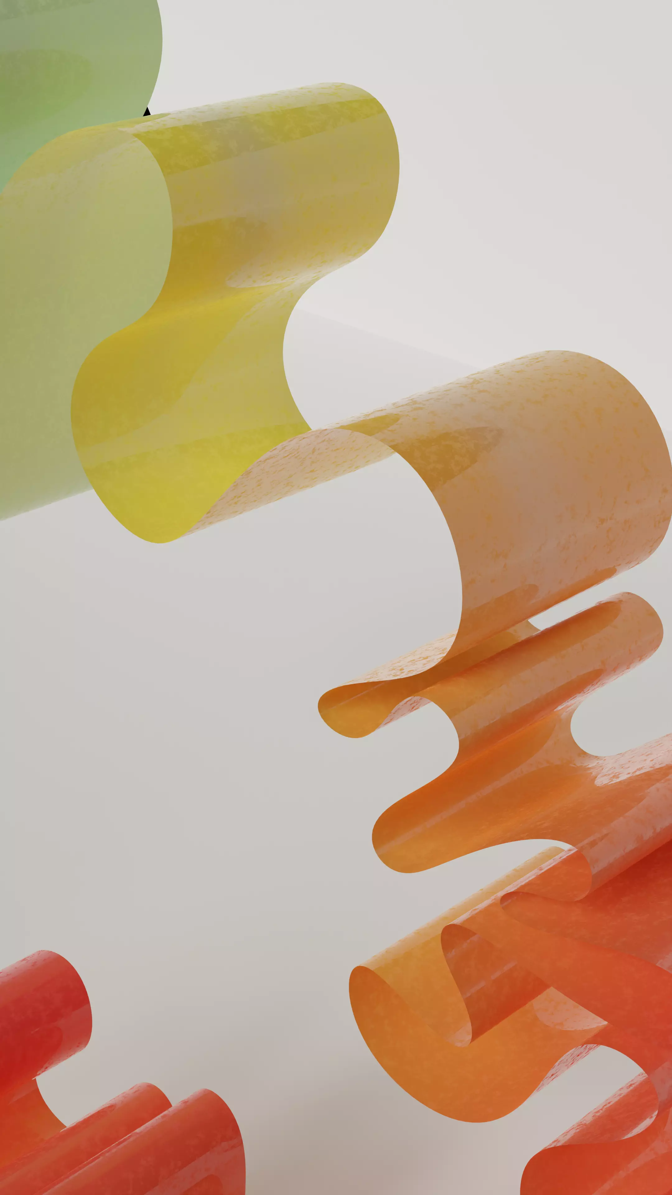 Colorful stripe ribbon on white and black background 3D model_0