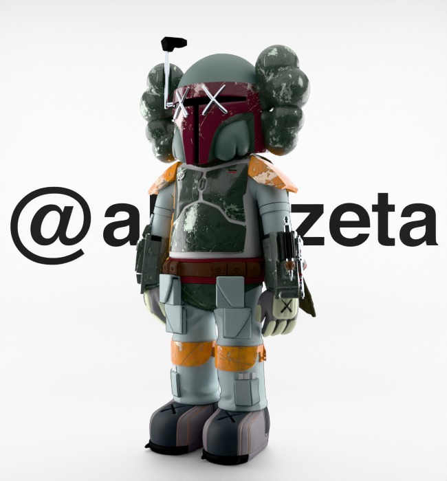 Kaws Mandalorian for Print 3D print model_5