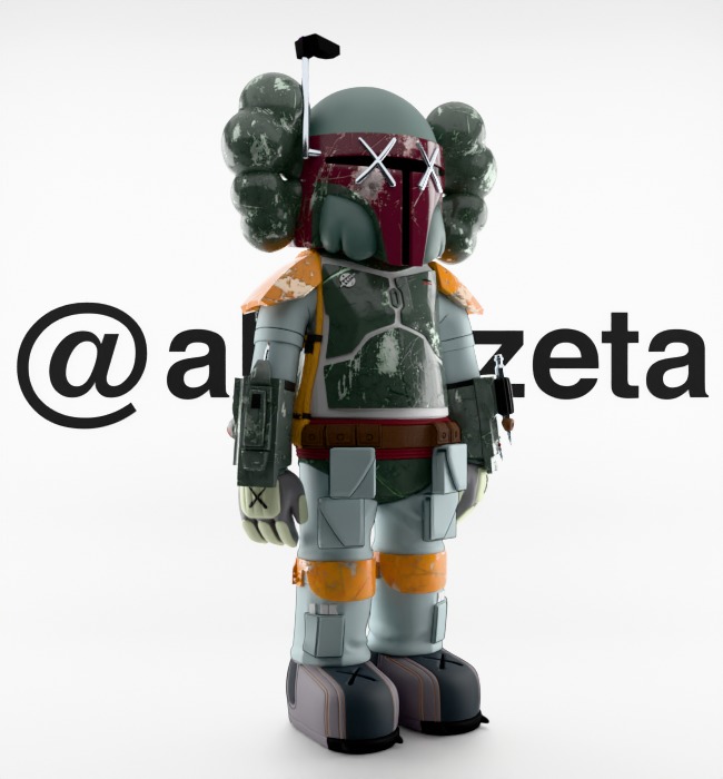 Kaws Mandalorian for Print 3D print model_35
