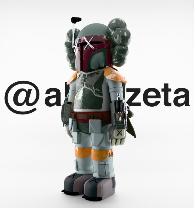 Kaws Mandalorian for Print 3D print model_6