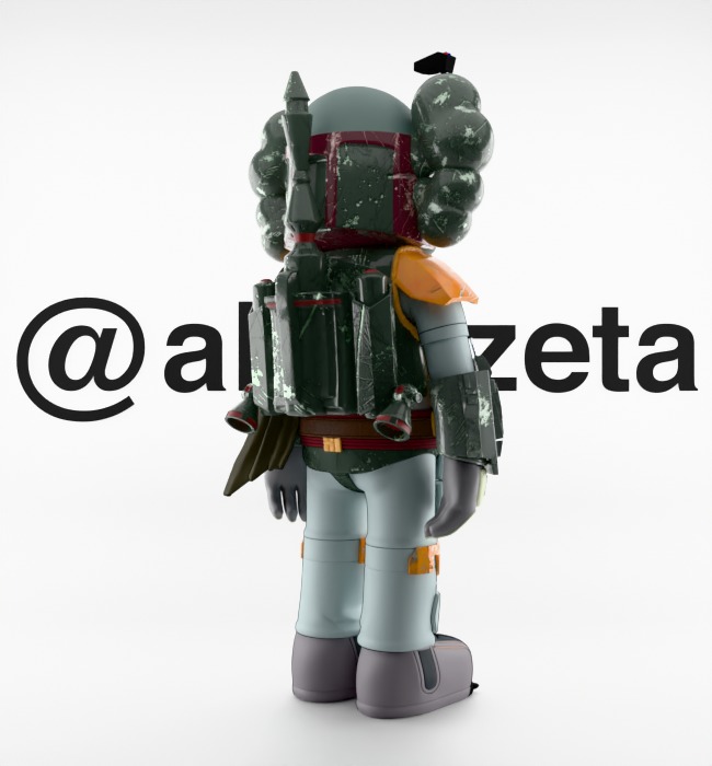 Kaws Mandalorian for Print 3D print model_24