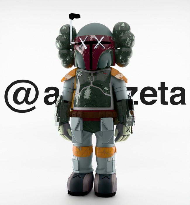Kaws Mandalorian for Print 3D print model_3