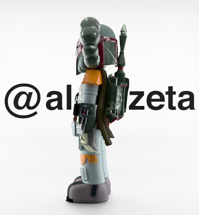 Kaws Mandalorian for Print 3D print model_12