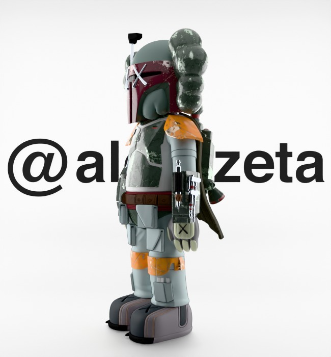 Kaws Mandalorian for Print 3D print model_8