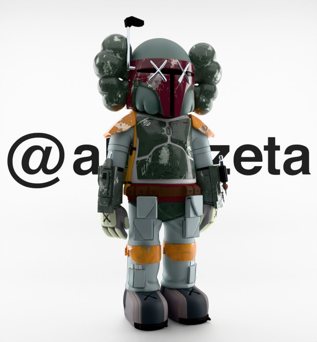 Kaws Mandalorian for Print 3D print model_36