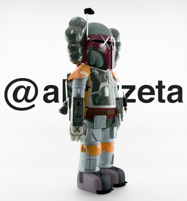 Kaws Mandalorian for Print 3D print model_33