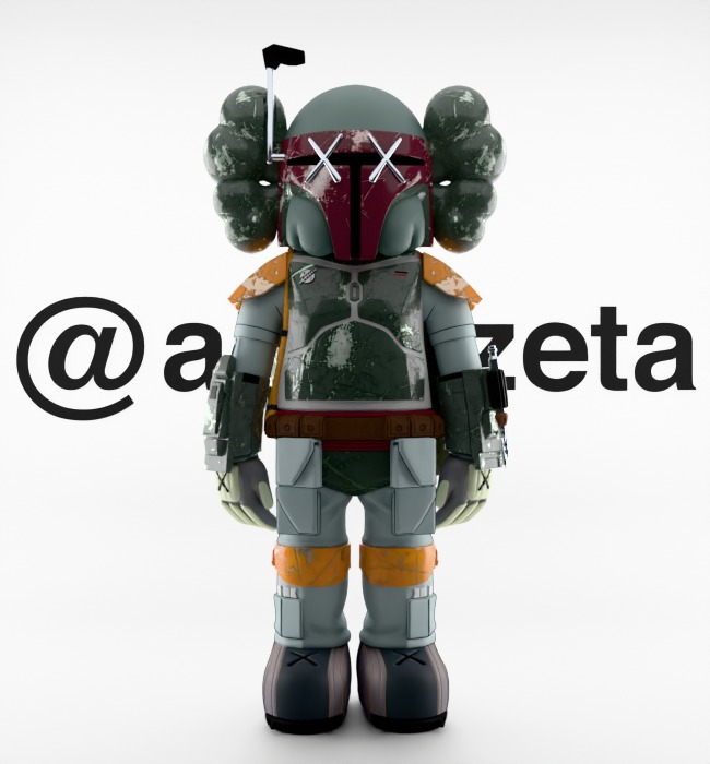 Kaws Mandalorian for Print 3D print model_2