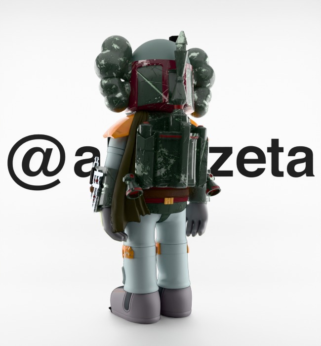 Kaws Mandalorian for Print 3D print model_17