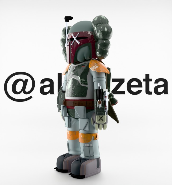 Kaws Mandalorian for Print 3D print model_7