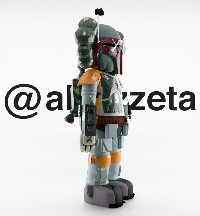 Kaws Mandalorian for Print 3D print model_32