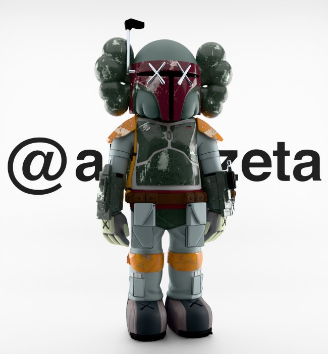 Kaws Mandalorian for Print 3D print model_37