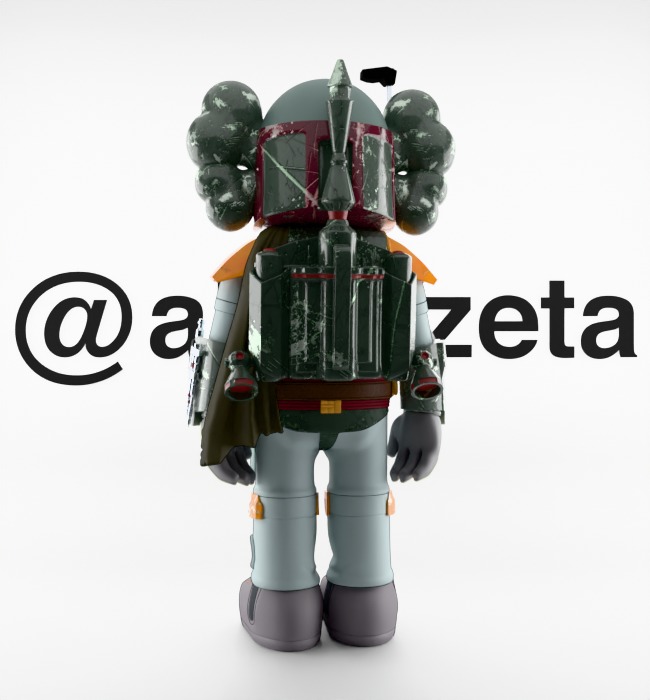 Kaws Mandalorian for Print 3D print model_19