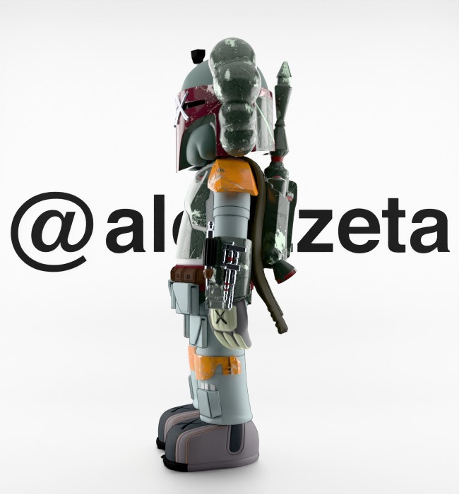 Kaws Mandalorian for Print 3D print model_10