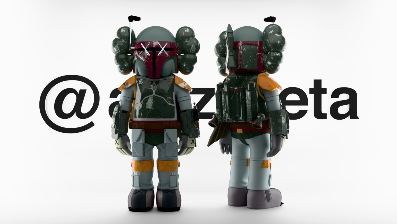 Kaws Mandalorian for Print 3D print model_1