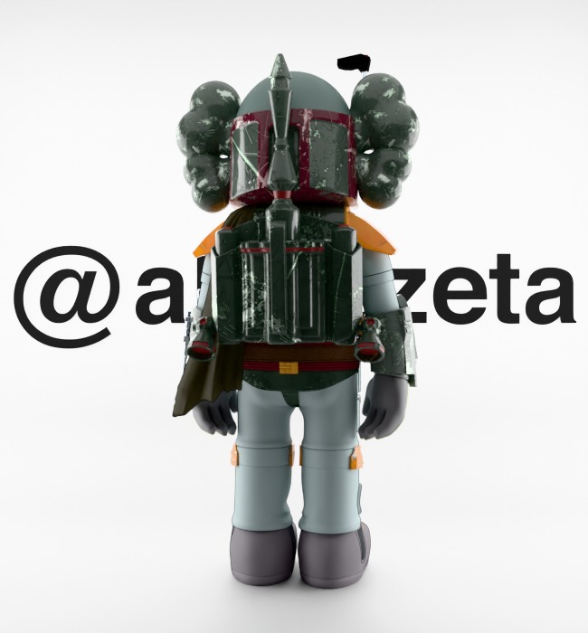 Kaws Mandalorian for Print 3D print model_21