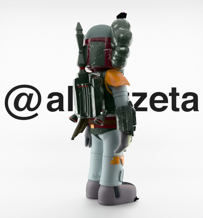 Kaws Mandalorian for Print 3D print model_26