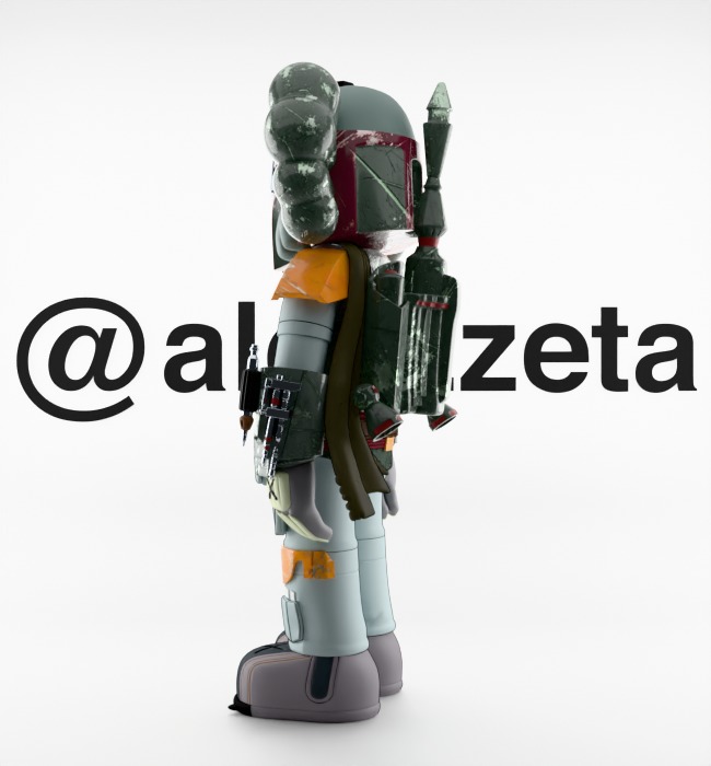 Kaws Mandalorian for Print 3D print model_13