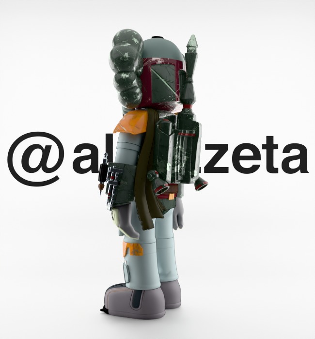 Kaws Mandalorian for Print 3D print model_14