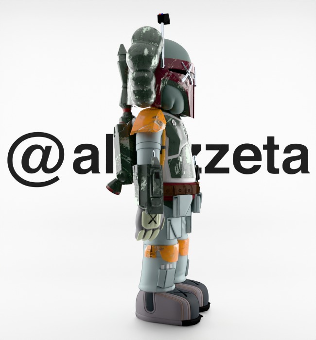 Kaws Mandalorian for Print 3D print model_31