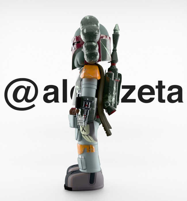 Kaws Mandalorian for Print 3D print model_11