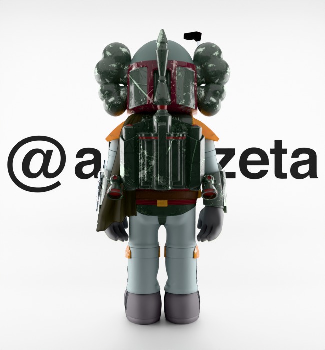 Kaws Mandalorian for Print 3D print model_20