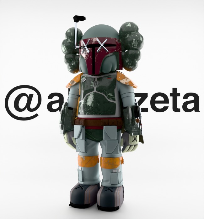 Kaws Mandalorian for Print 3D print model_4
