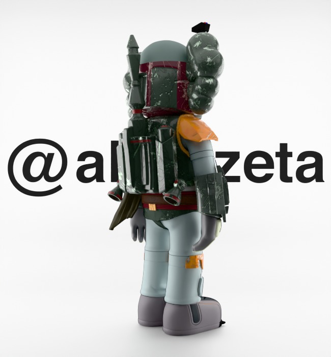 Kaws Mandalorian for Print 3D print model_25