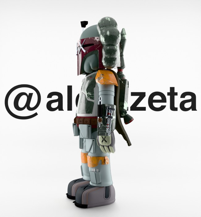 Kaws Mandalorian for Print 3D print model_9